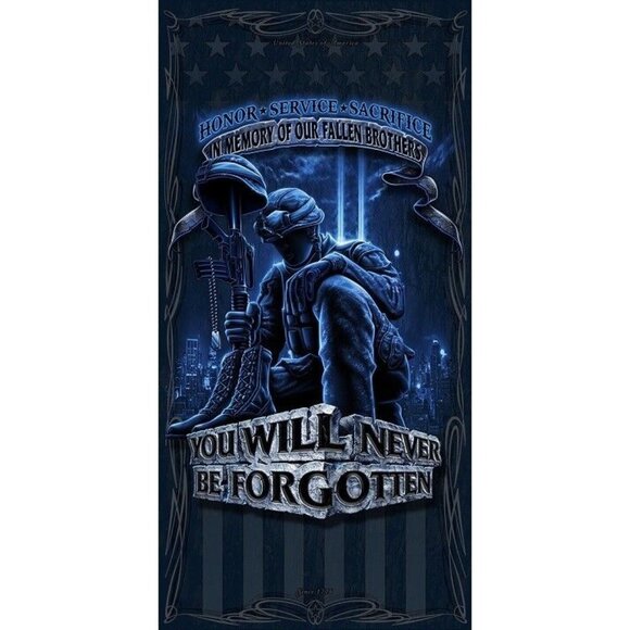 Unbranded Other - New Never Be Forgotten Beach Bath Pool Gift Towel American Soldier Army Marines